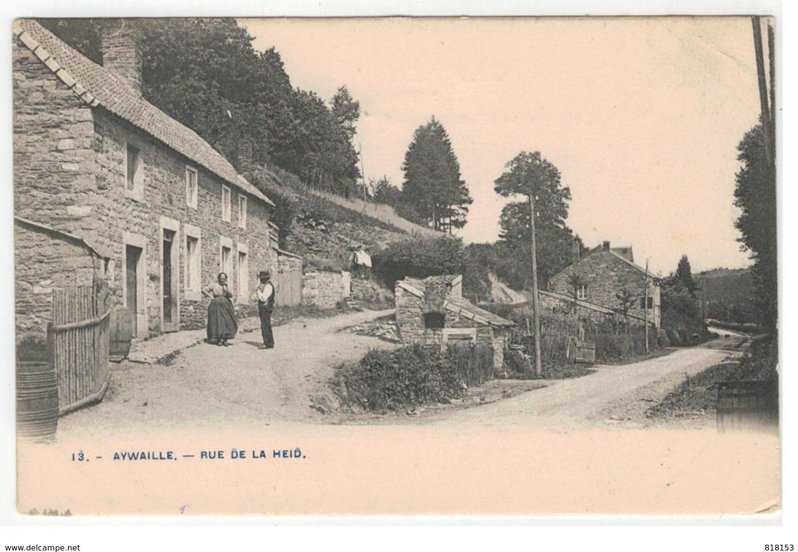 13. - AYWAILLE . - RUE DE LA HEID 1904 - Aywaille