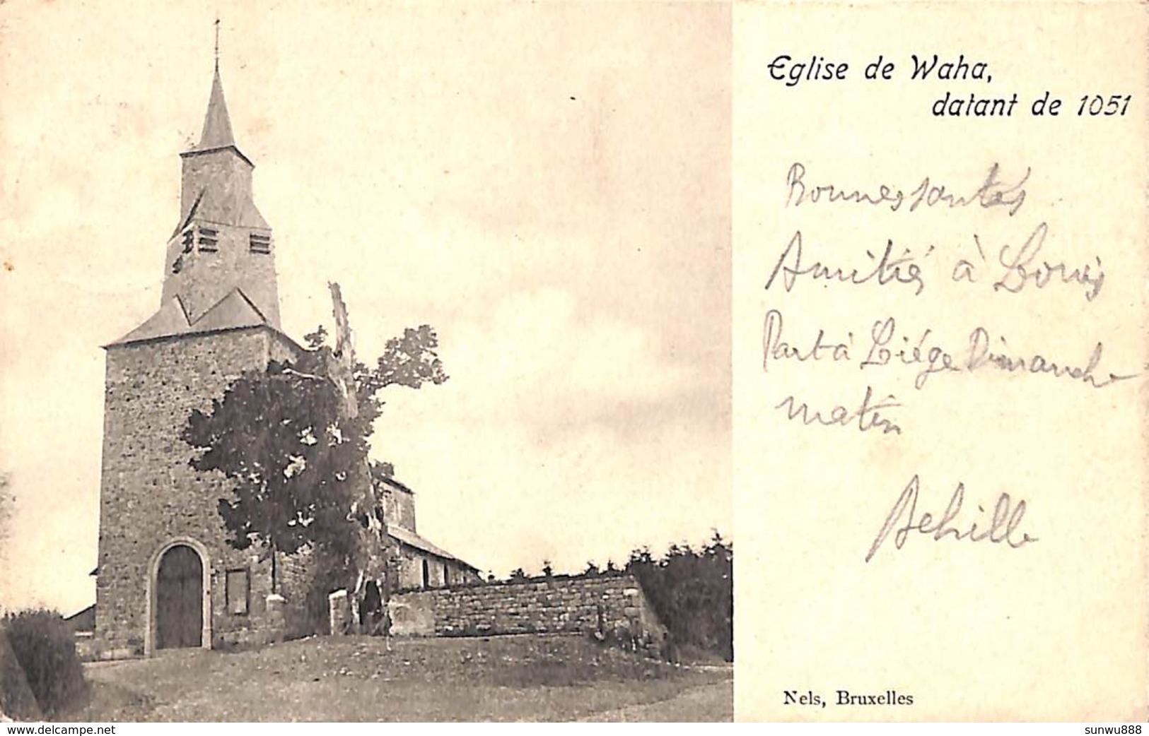 Eglise De Waha, Datant De 1051 (Nels) - Marche-en-Famenne