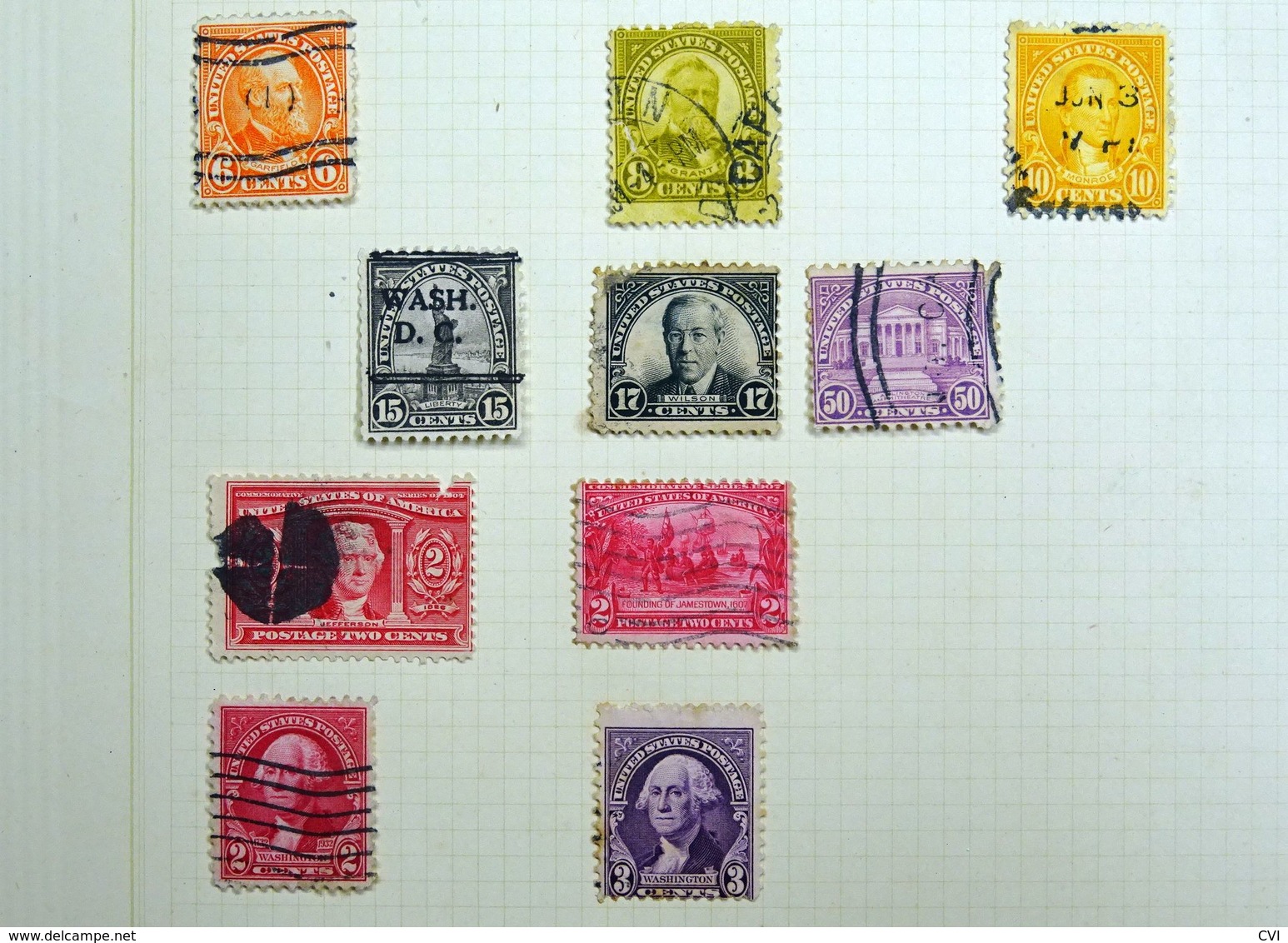 USA Early To Modern Incl. Blocks, 1908 American Red Cross Cinderella F/U, Etc. - Collections