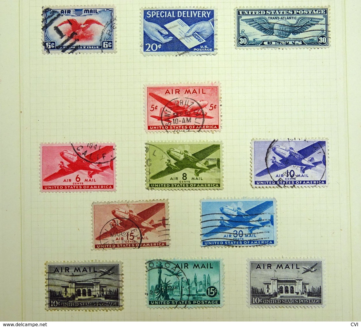 USA Early to Modern incl. Blocks, 1908 American Red Cross Cinderella F/U, etc.