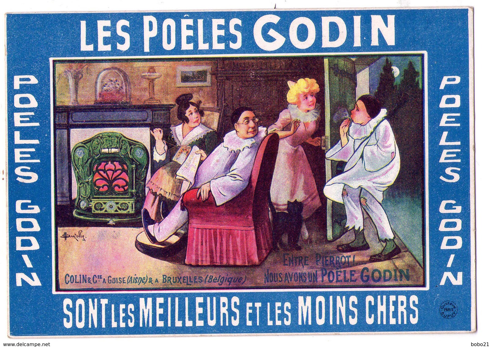 3637 - Publicité - " Les Poêles Godin " - - Werbepostkarten