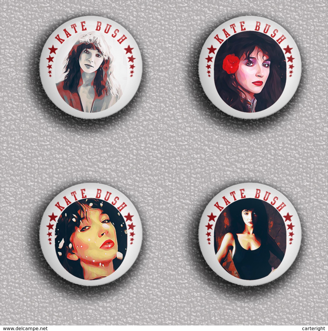 35 X KATE BUSH Music Fan ART BADGE BUTTON PIN SET 9 (1inch/25mm Diameter) - Music