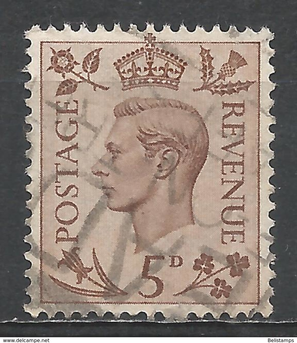 Great Britain 1938. Scott #242 (U) King George VI * - Usati