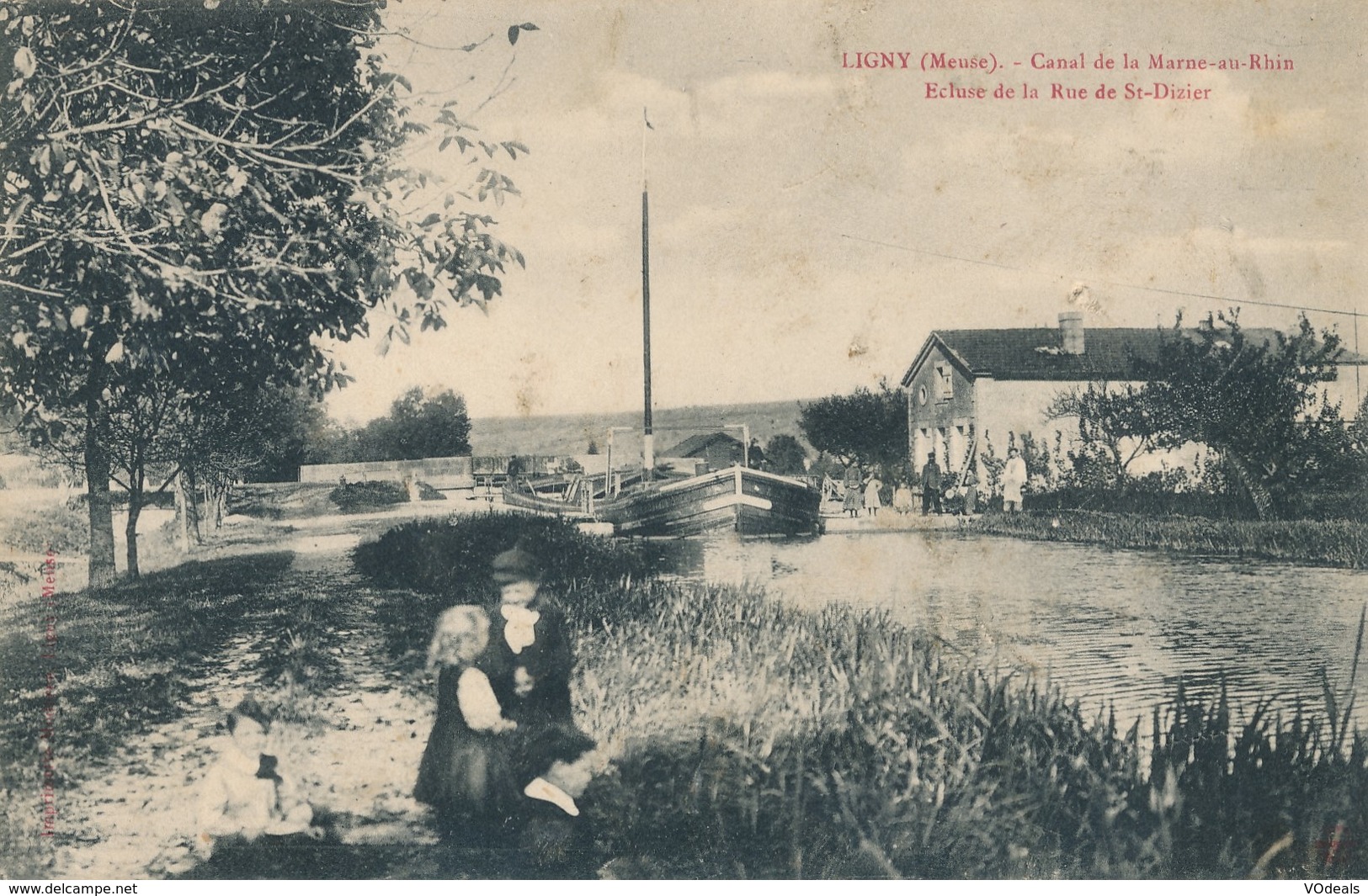 CPA - France - (55) Meuse - Ligny - Canal De La Marne-au-Rhin - Ligny En Barrois