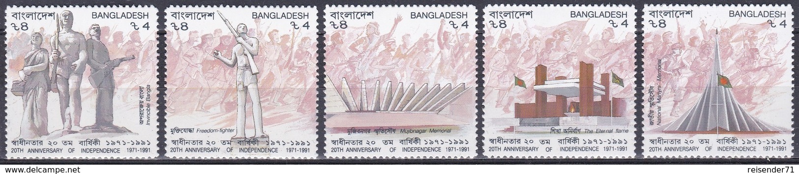 Bangladesch Bangladesh 1991 Geschichte History Unabhängigkeit Independence Denkmäler Memorials, Mi. 358-2 ** - Bangladesch