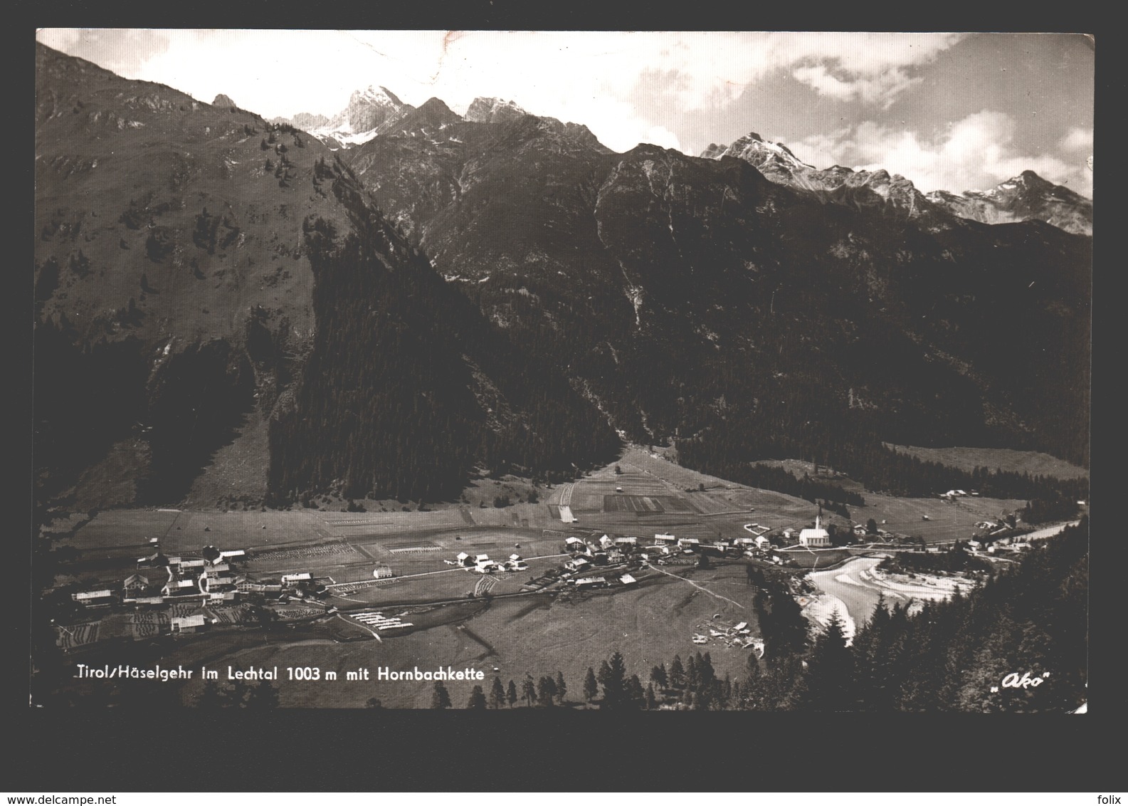 Häselgehr Im Lechtal Mit Hornbachkette - 1963 - Lechtal