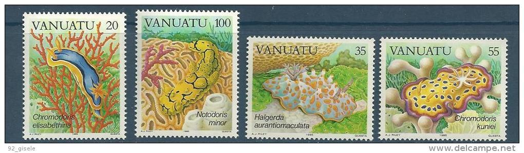 Vanuatu YT 727 à 730 " Faune Sous-marine " 1985 Neuf** - Vanuatu (1980-...)