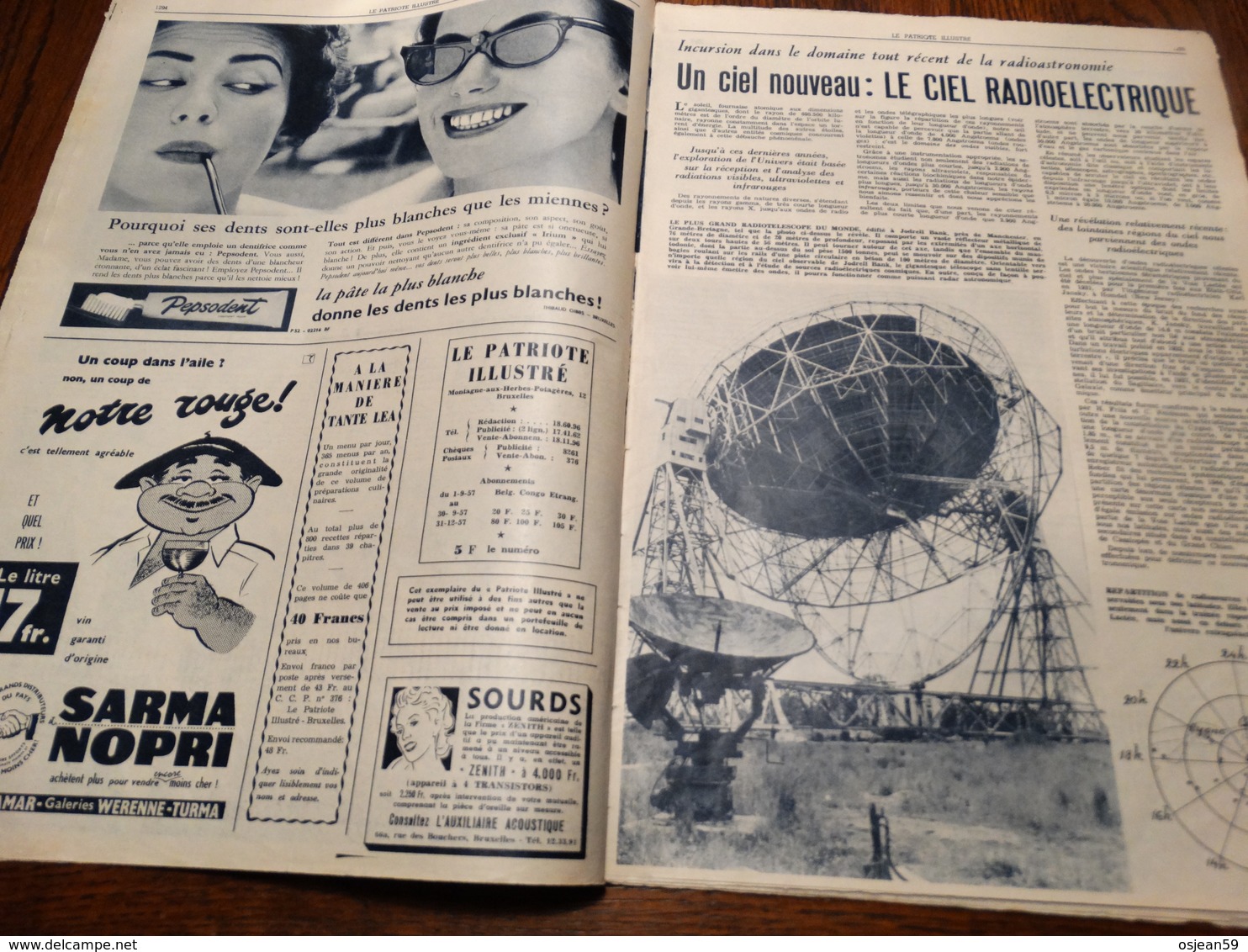 Le Patriote Illustré N° 33 Du 18 Août 1957. - Informations Générales