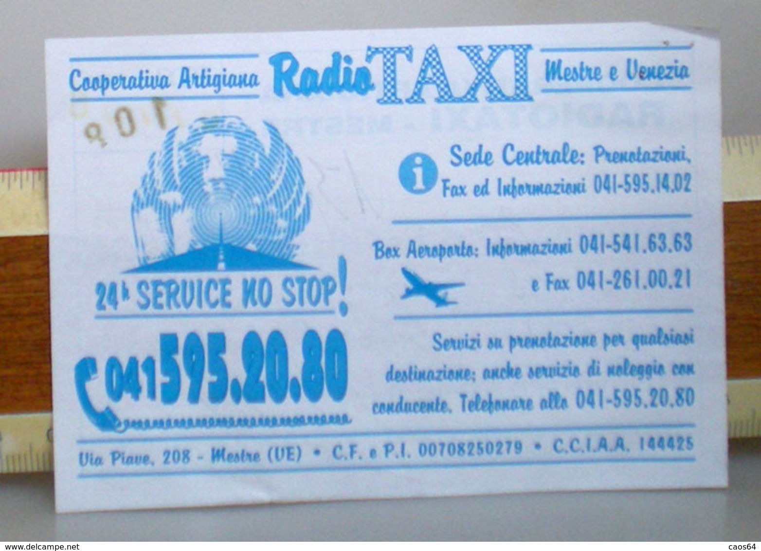 Radiotaxi Mestre Ricevuta 2006 - Italia