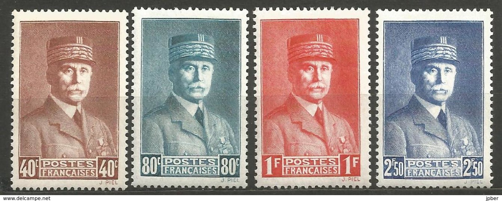 (F1-359) France - N°470 à 473 * - Pétain - Neufs