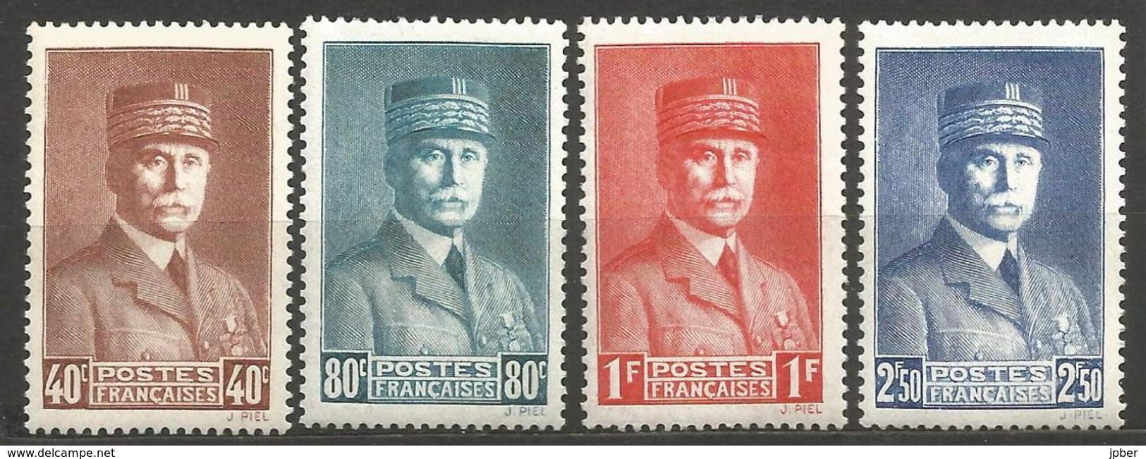 (F1-359) France - N°470 à 473 * - Pétain - Ungebraucht