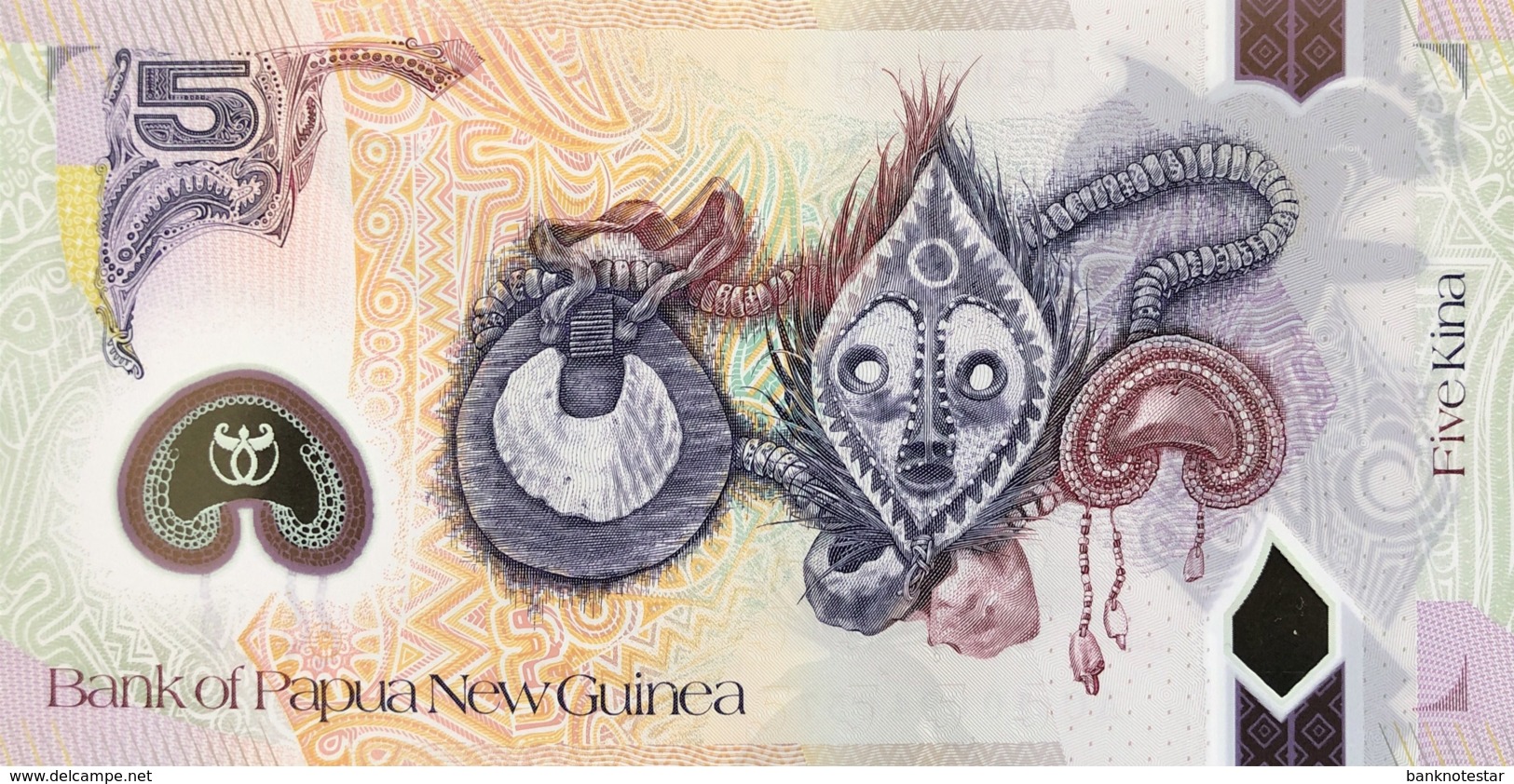 Papua New Guinea 5 Kina, P-39 (2010) - UNC - 35 Years Independence - Papoea-Nieuw-Guinea