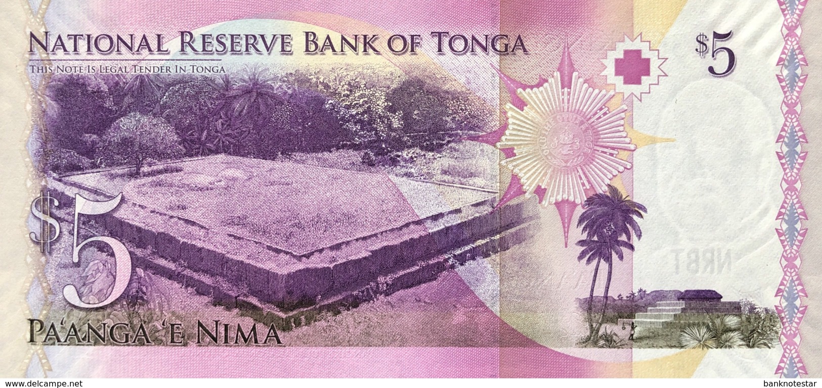 Tonga 5 Pa'anga, P-39 (2008) - UNC - Tonga