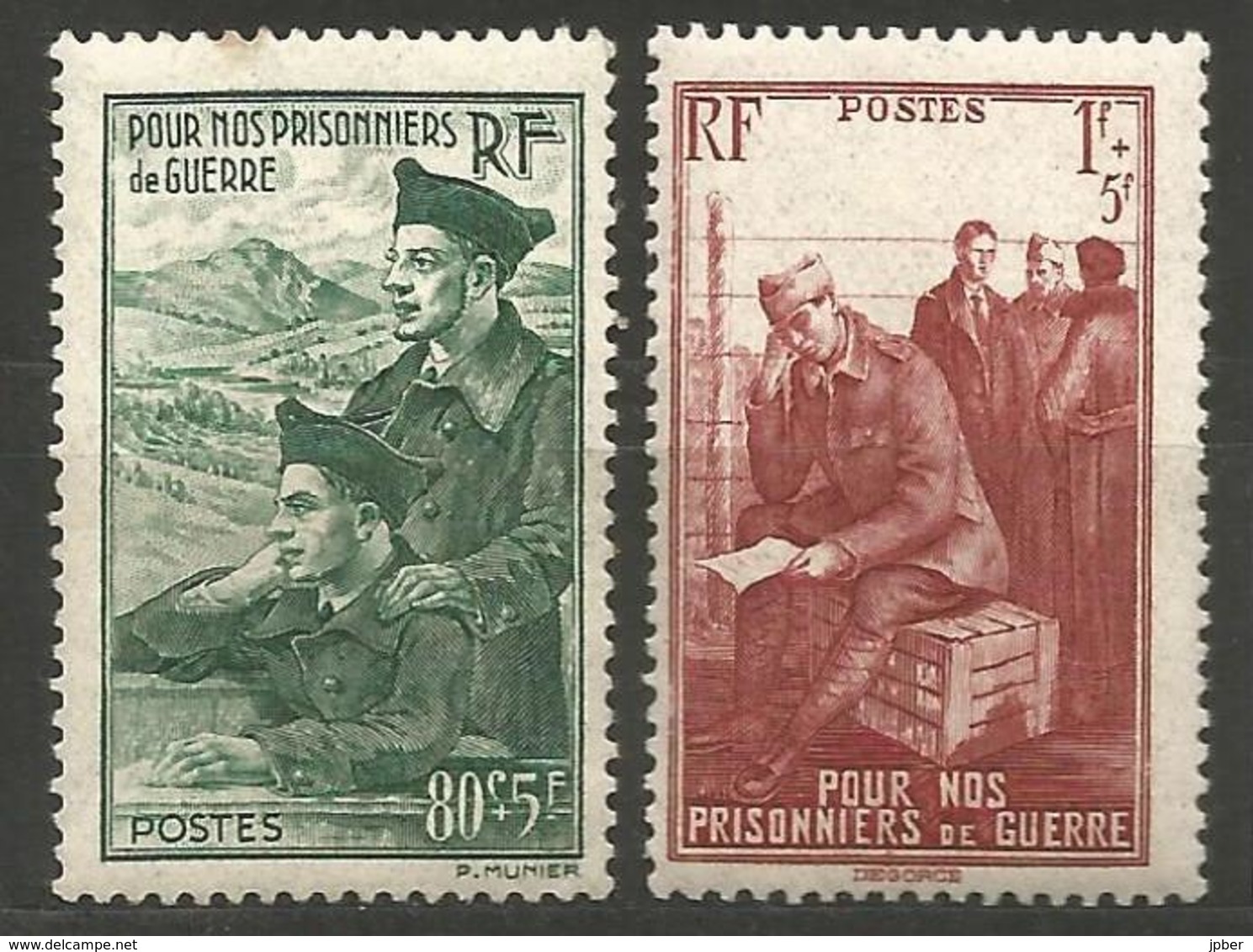 (F1-364) France - N°474 Et 175 ** - Prisonniers De Guerre - Unused Stamps