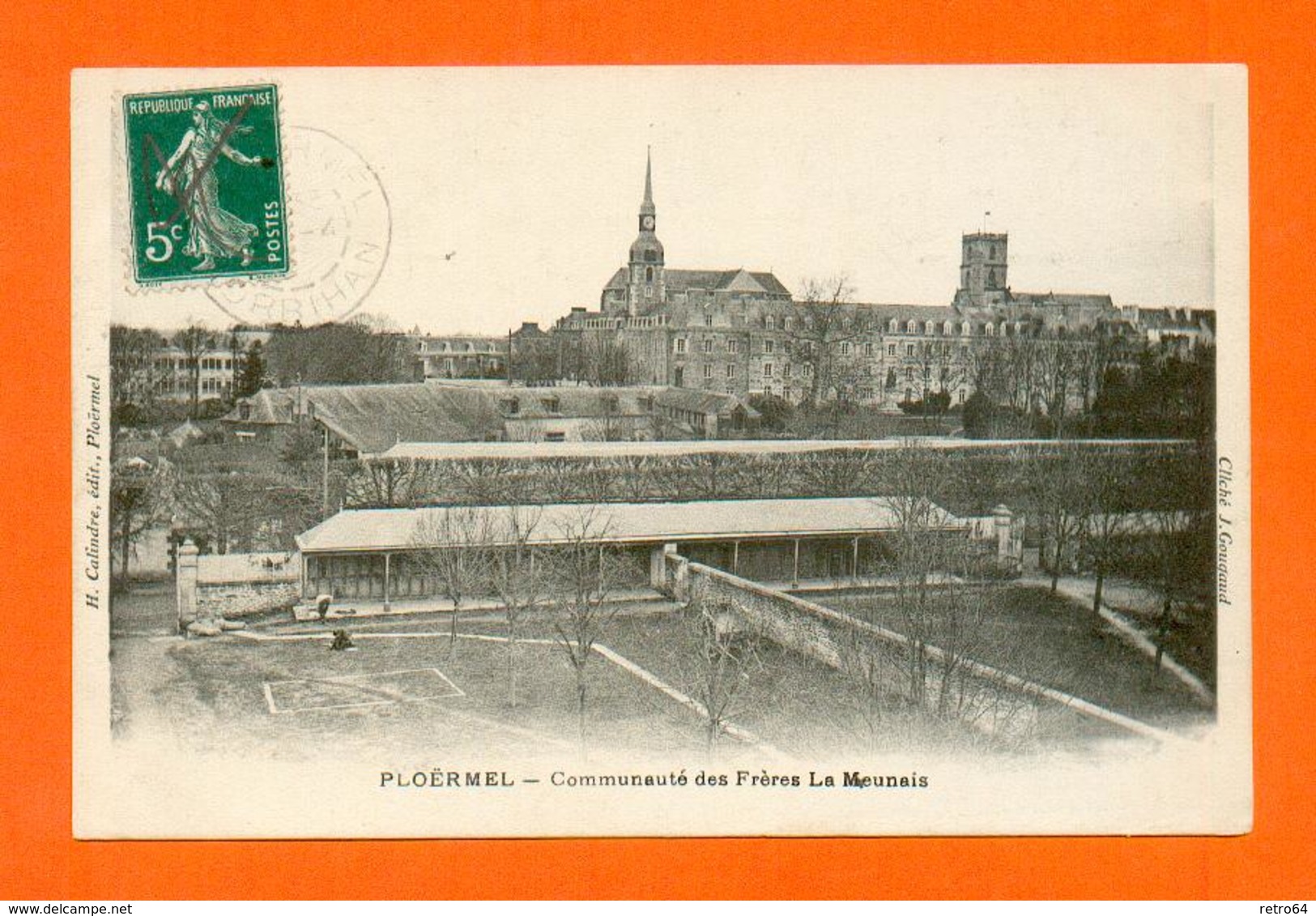 CPA FRANCE 56 ~  PLOÊRMEL  ~  Communauté Des Frères La Meunais ( H. Calindre ) - Ploërmel