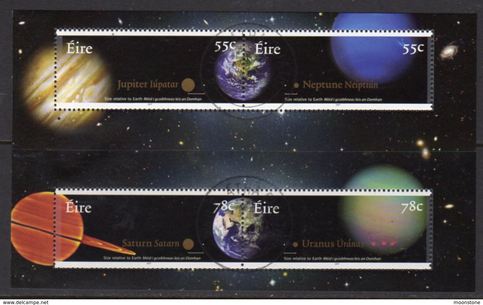 Ireland 2007 The Planets I MS, Used, SG 1846 - Used Stamps