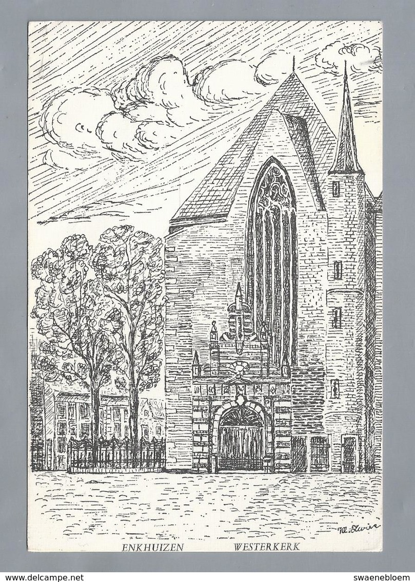 NL.- ENKHUIZEN. WESTERKERK. Get. Door Kl. Zwier. 1968 - Andere & Zonder Classificatie