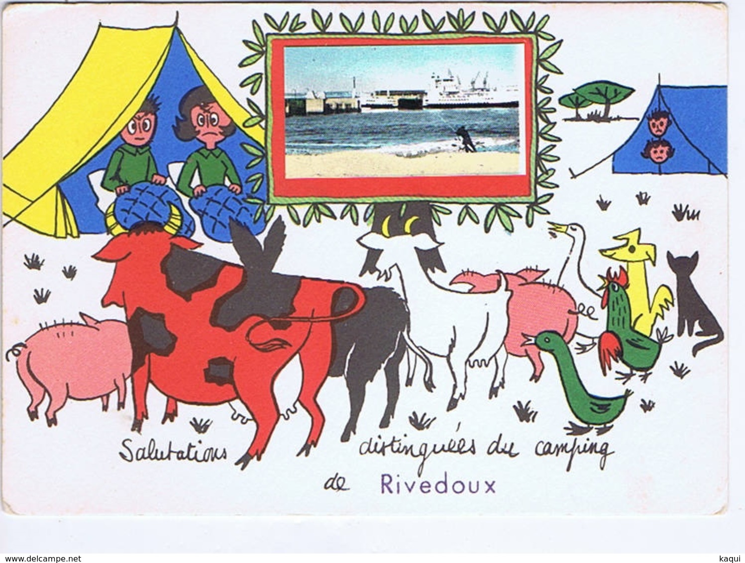 CHARENTE-MARITIME - Salutations Distinguées Du Campins De RIVEDOUX - Autres & Non Classés