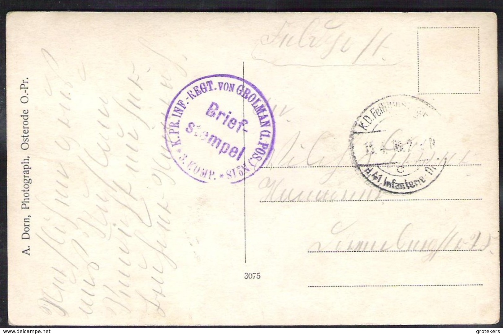 FELDPOST Sent 1916 With Nice BRIEFSTEMPEL - Oorlog 1914-18