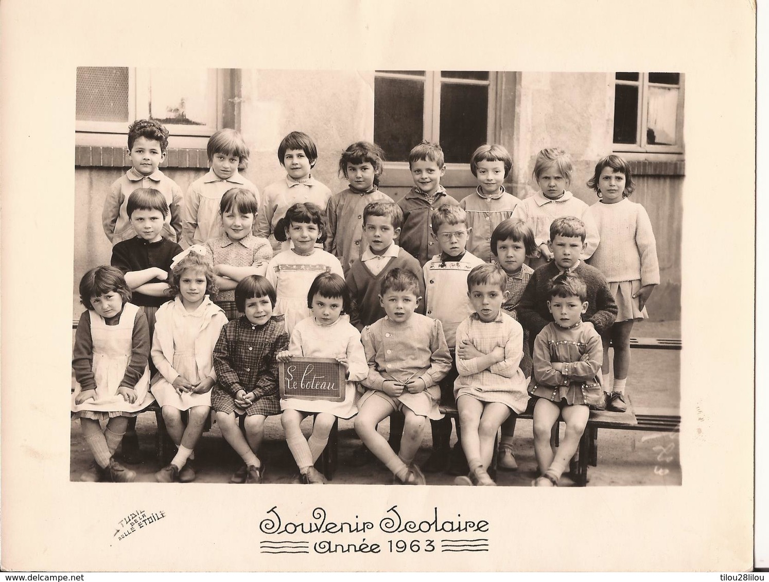 CARTE PHOTO SCOLAIRE 1963 - Autres & Non Classés