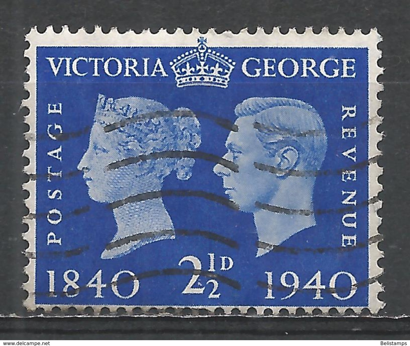 Great Britain 1940. Scott #256 (U) Victoria And George VI * - Oblitérés