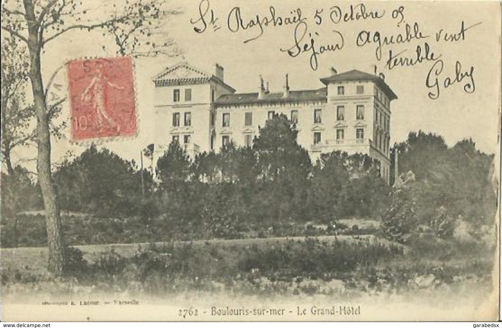 CPA De BOULOURIS LES BAINS - Le Grand Hôtel. - Boulouris