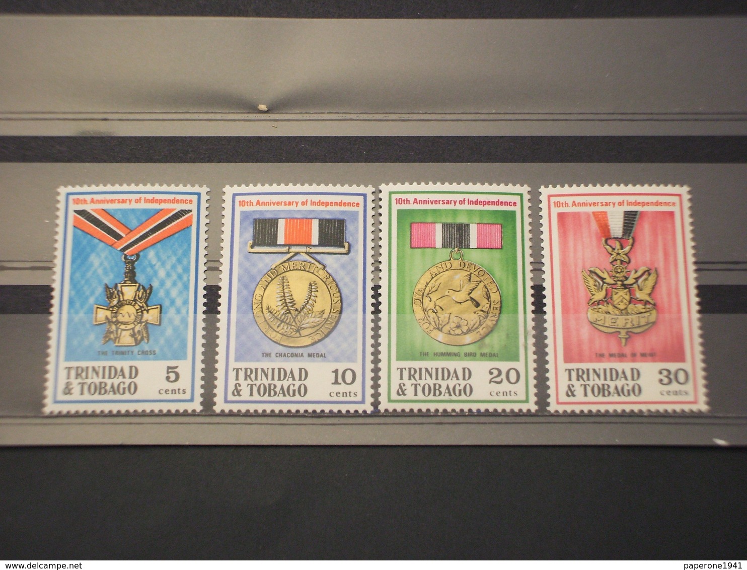 TRINIDAD TOBAGO - 1972 MEDAGLIE 4 VALORI - NUOVI(++) - Trindad & Tobago (1962-...)