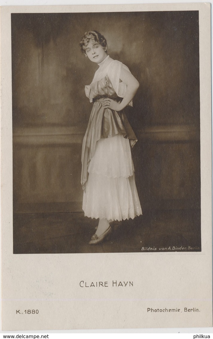 POSTAL FOTOGRAFIA DEL ACTOR CLAIRE HAYN / K. 1880 - Fotos