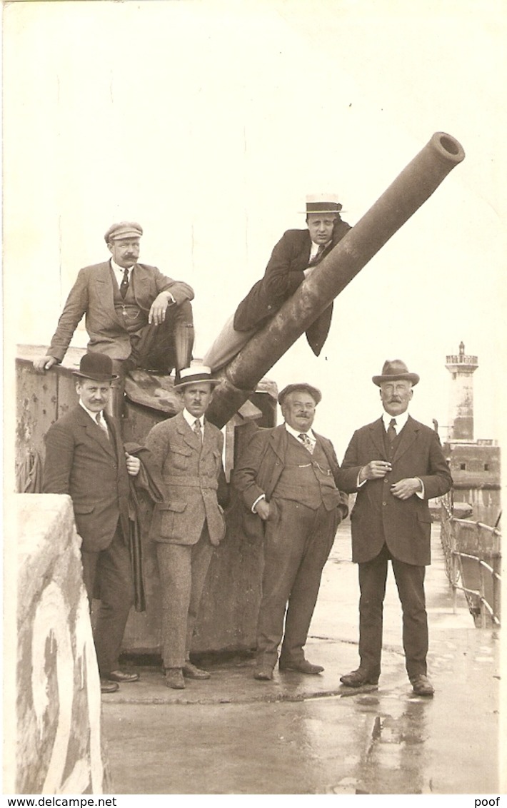 Zeebrugge : Bij En Op Het Kanon ( Fotokaart ) - Zeebrugge