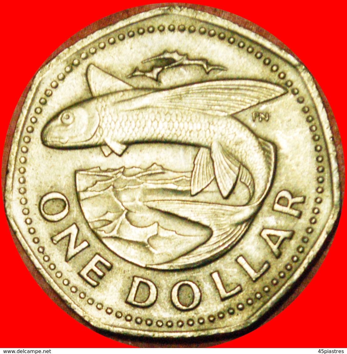 # GREAT BRITAIN FISH (1973-1986): BARBADOS ★ 1 DOLLAR 1973!  LOW START ★ NO RESERVE! - Barbades