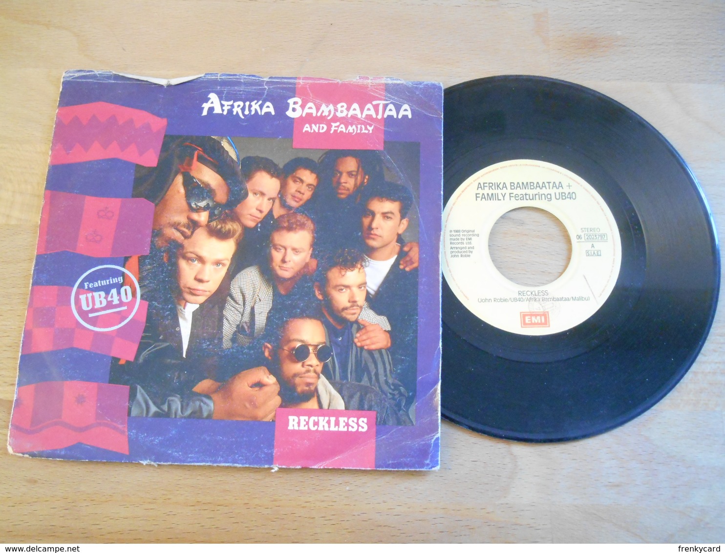 Afrika Bambaataa And Family - Reckless - 1988 - 45 T - Maxi-Single