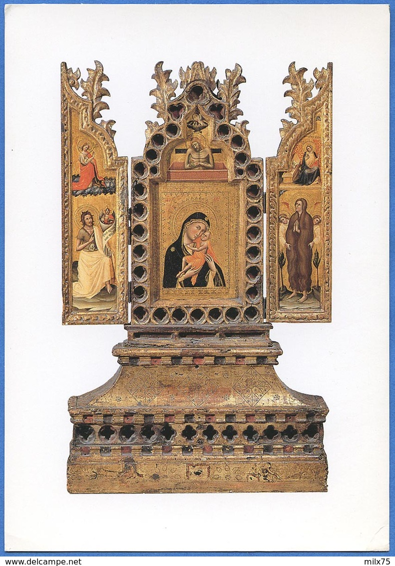 Simone Dei CROCIFISSI Connu à Bologne Vers 1355 Mort En 1399 - Triptyque-Reliquaire - Peintures & Tableaux