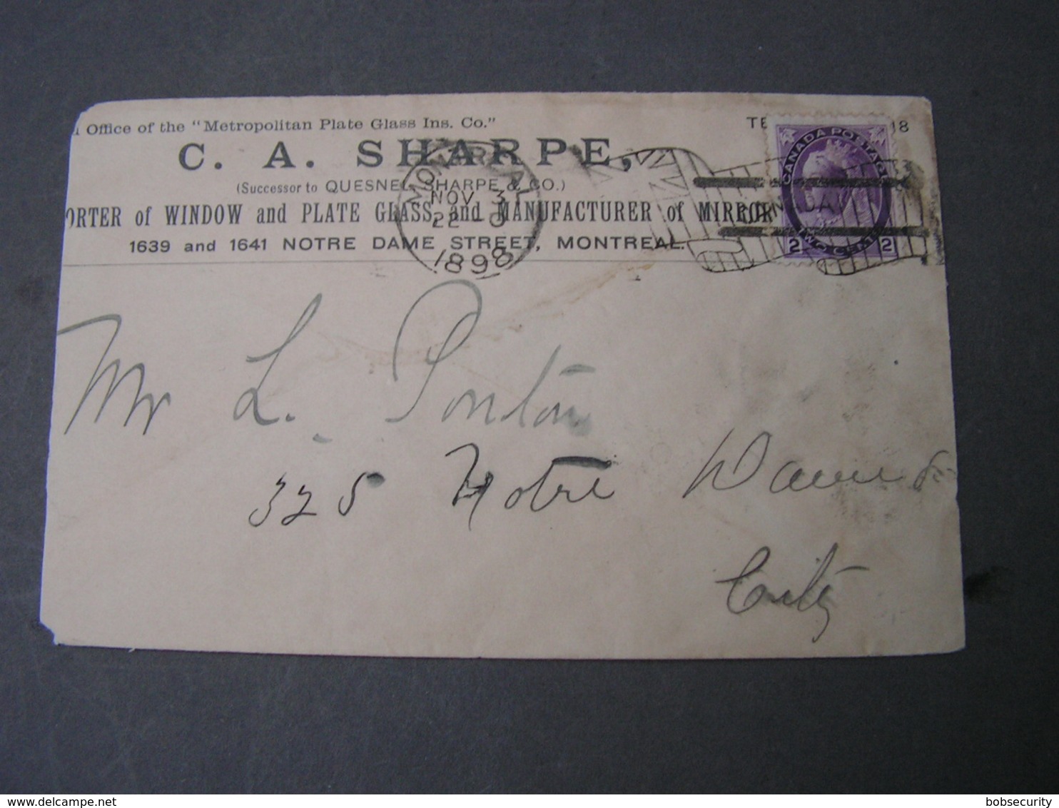 Canada , 1898 Cv. - Briefe U. Dokumente