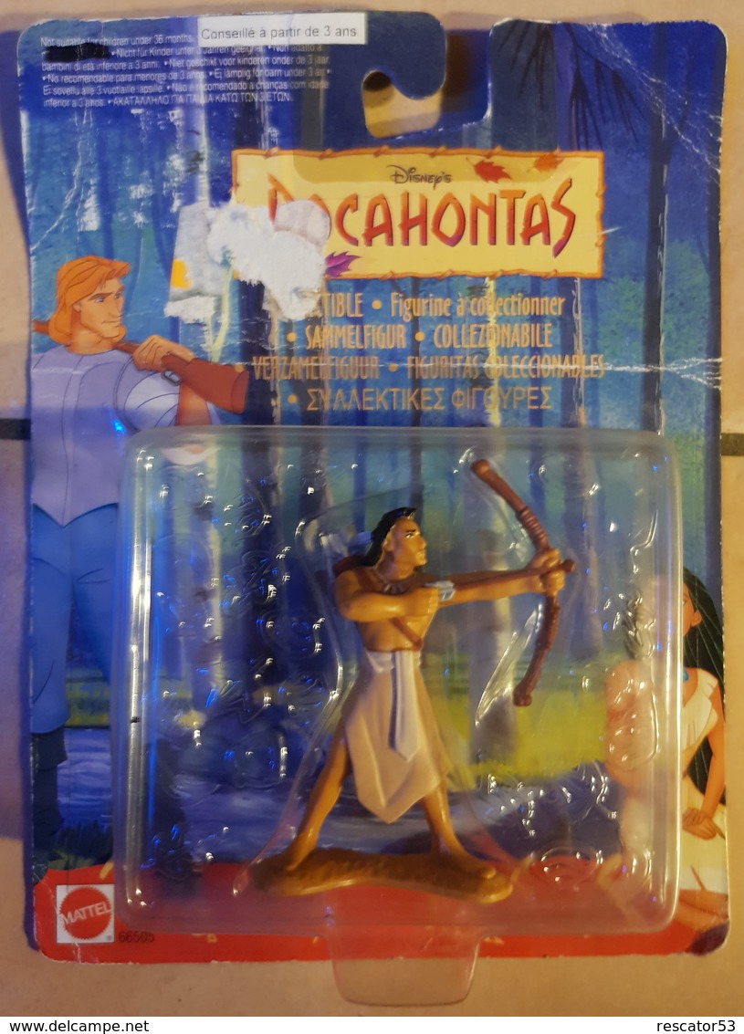 Rare Figurine Sous Blister Pocahontas Guerrier 1994 - Disney