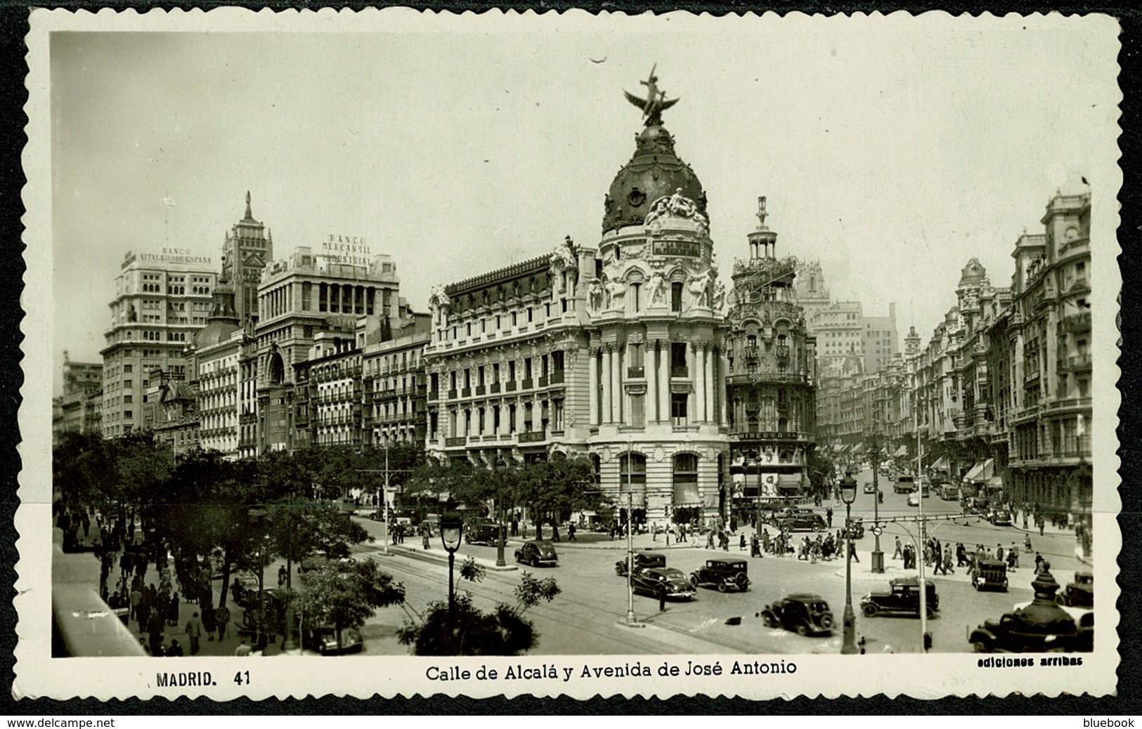 Ref 1255 - Spain Postcard - Madrid 45c Rate To Birmingham UK - Madrid