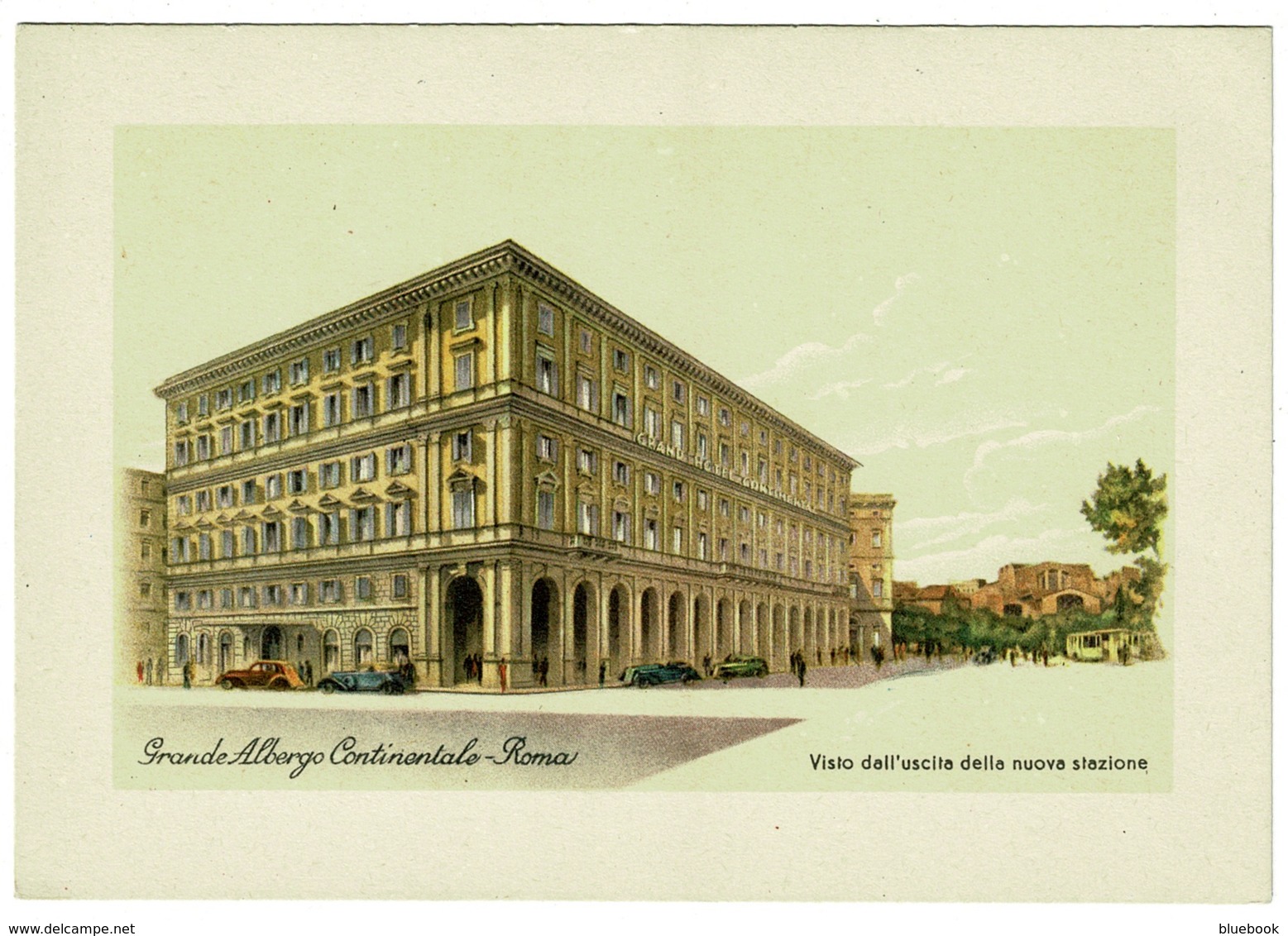 Ref 1255 - Postcard - Grand Albergo Continentale Rome - Italy - Cafés, Hôtels & Restaurants