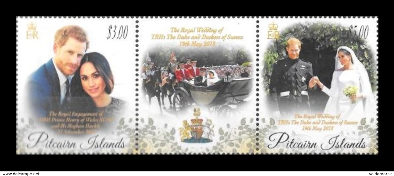 Pitcairn Islands 2018 Mih. 1027/28 Royal Wedding. Prince Harry And Meghan Markle MNH ** - Pitcairn