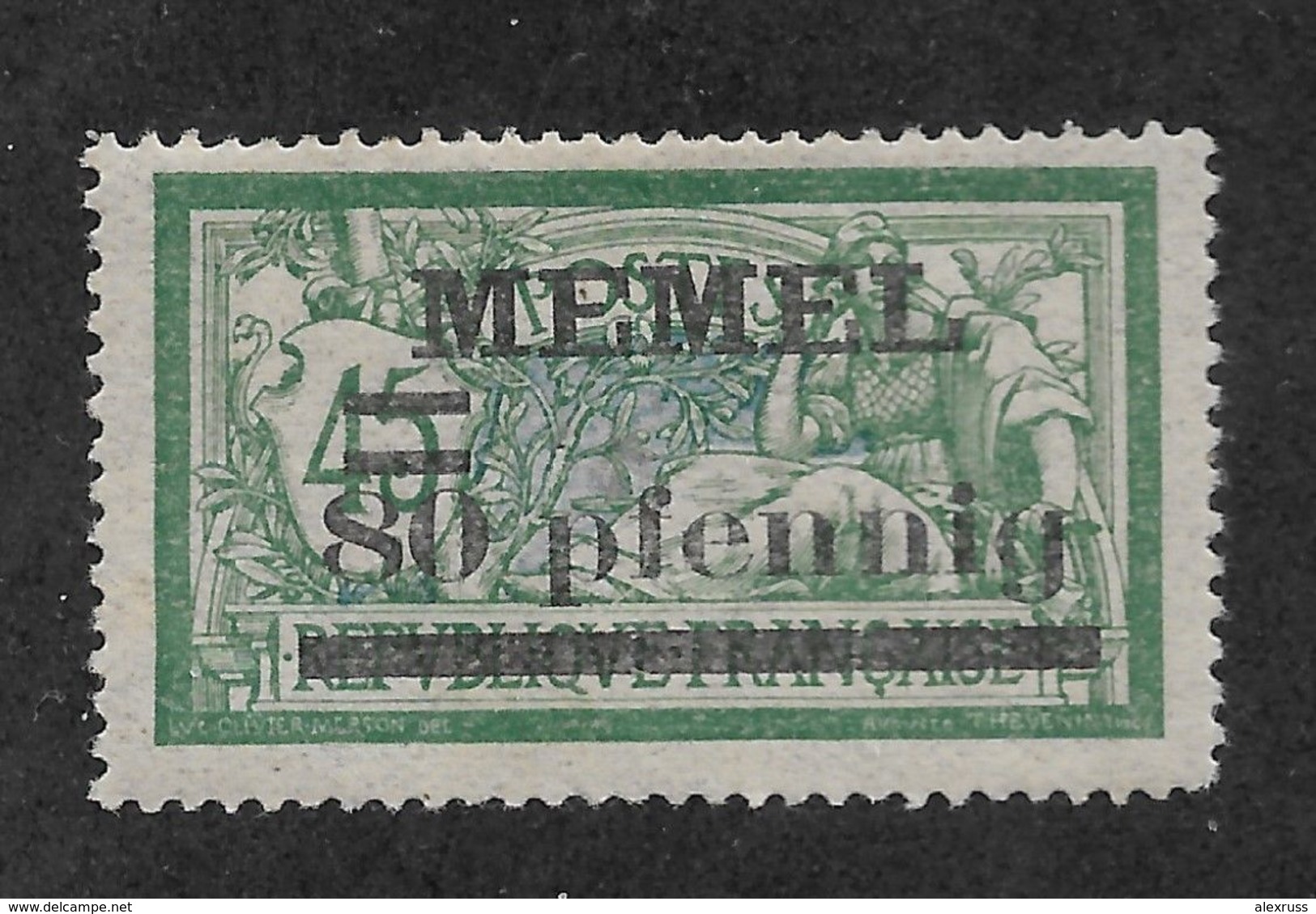 Memel 1920, 80pf On 45c,Scott # 25,VF MLH*OG, STOCK IMAGE! ASK! - Ungebraucht