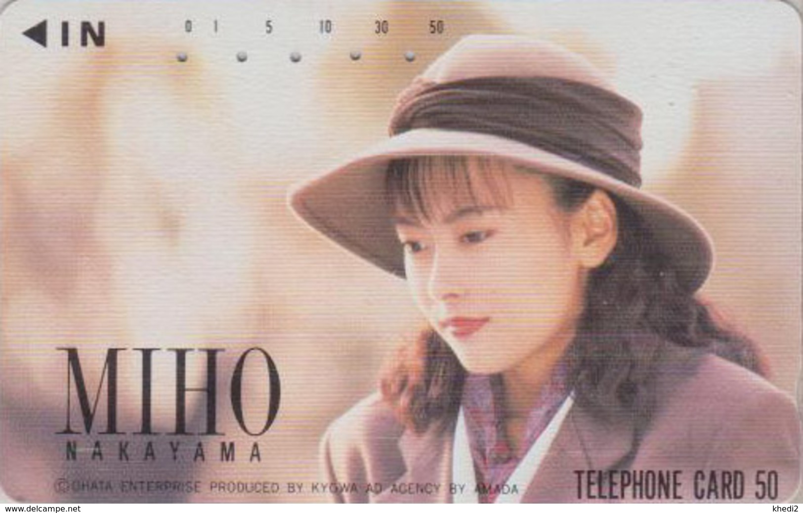 Télécarte Japon / 110-62641 - Femme Cinema - MIHO NAKAYAMA - Music & Actress Girl Japan Phonecard - 3774 - Kino