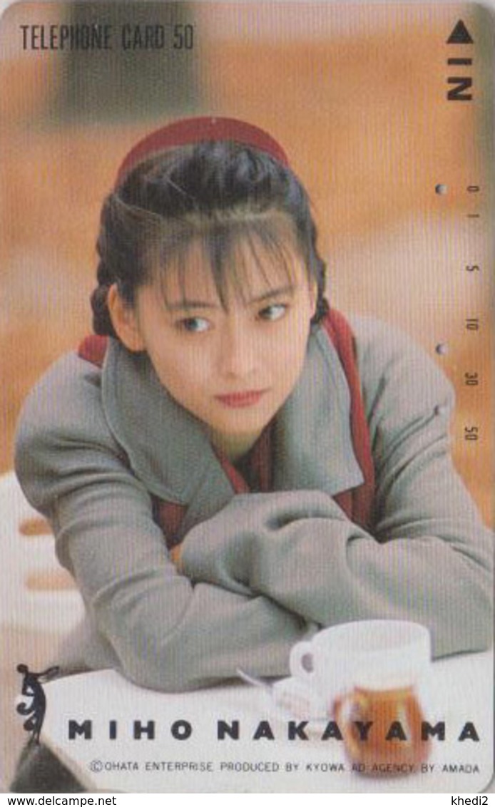 Télécarte JAPON / 110-62642 - Femme Cinema Musique - MIHO NAKAYAMA - Music & Actress Girl Music JAPAN Phonecard - 3775 - Musik