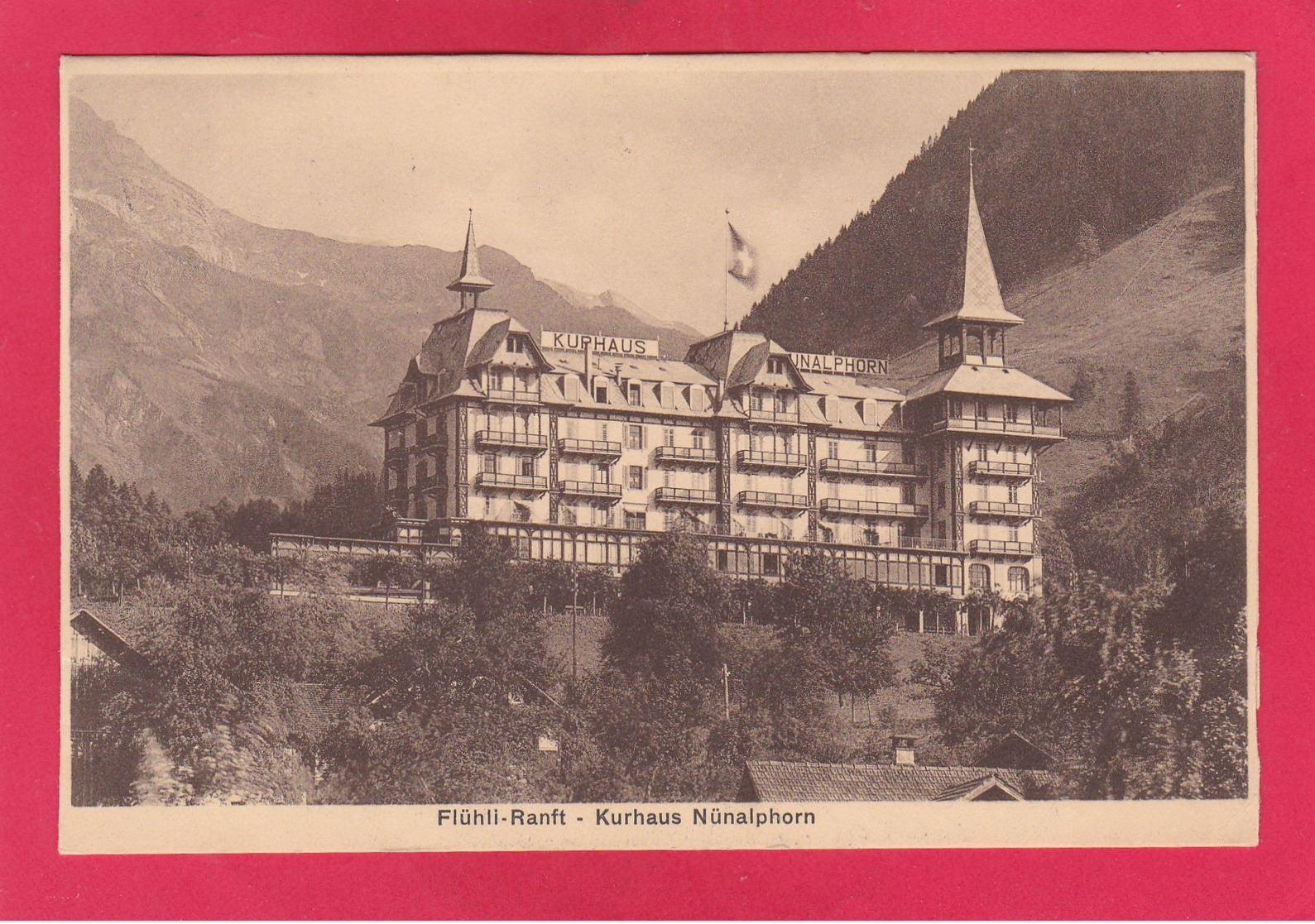 Old Post Card Of Fluhli-Ranft,Kurhaus Nunalphon, Obwalden, Switzerland,Y1. - Otros & Sin Clasificación