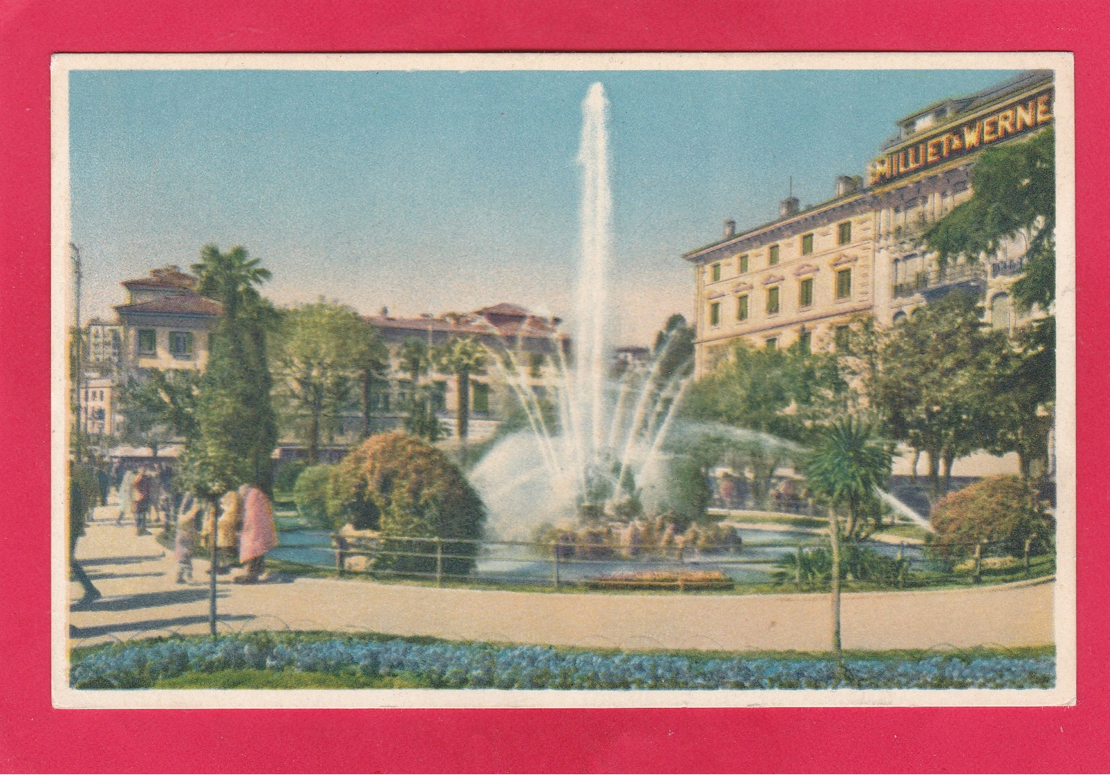 Old Post Card Of Piazza Fontana Bossi,Lugano, Ticino, Switzerland ,Y1. - Lugano