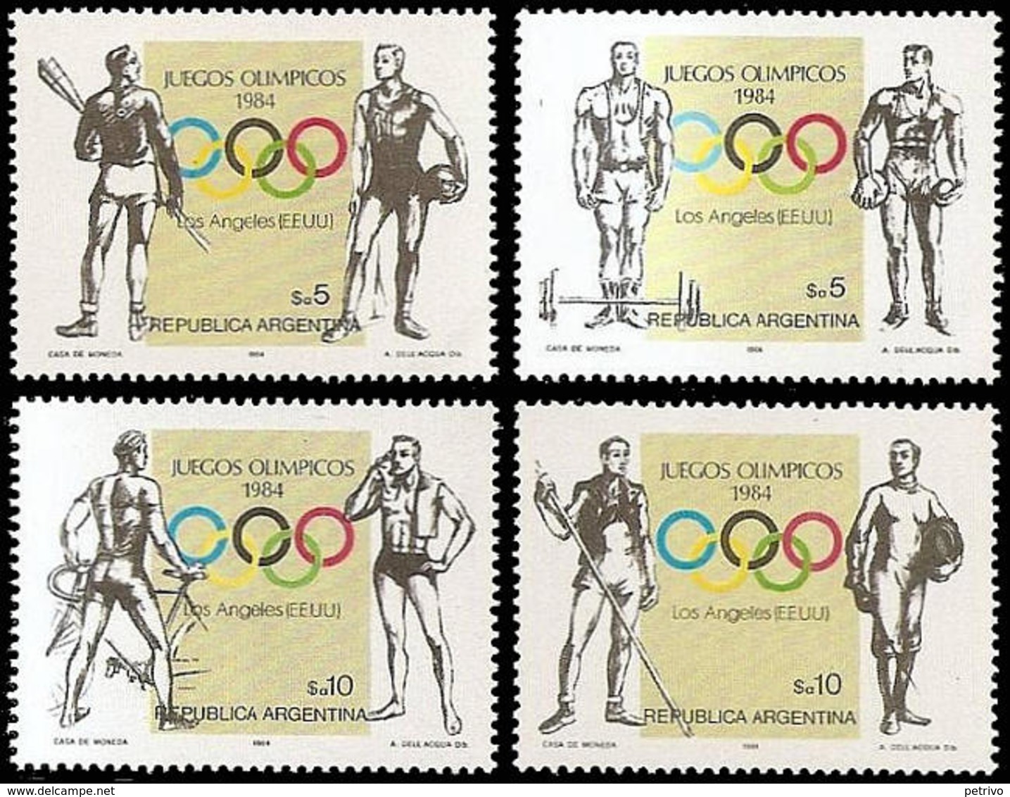 ** Argentina - 1984 - Olympic Games 1984 - Mi. 1696-9 - Ete 1984: Los Angeles