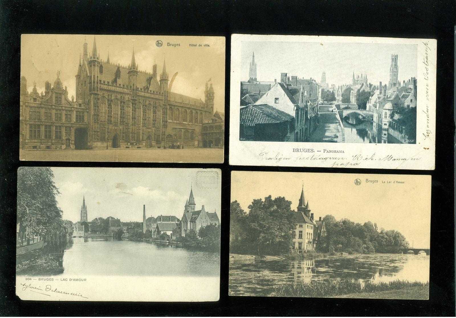 Beau lot de 60 cartes postales de Belgique  Bruges      Mooi lot van 60 postkaarten van België  Brugge - 60 scans