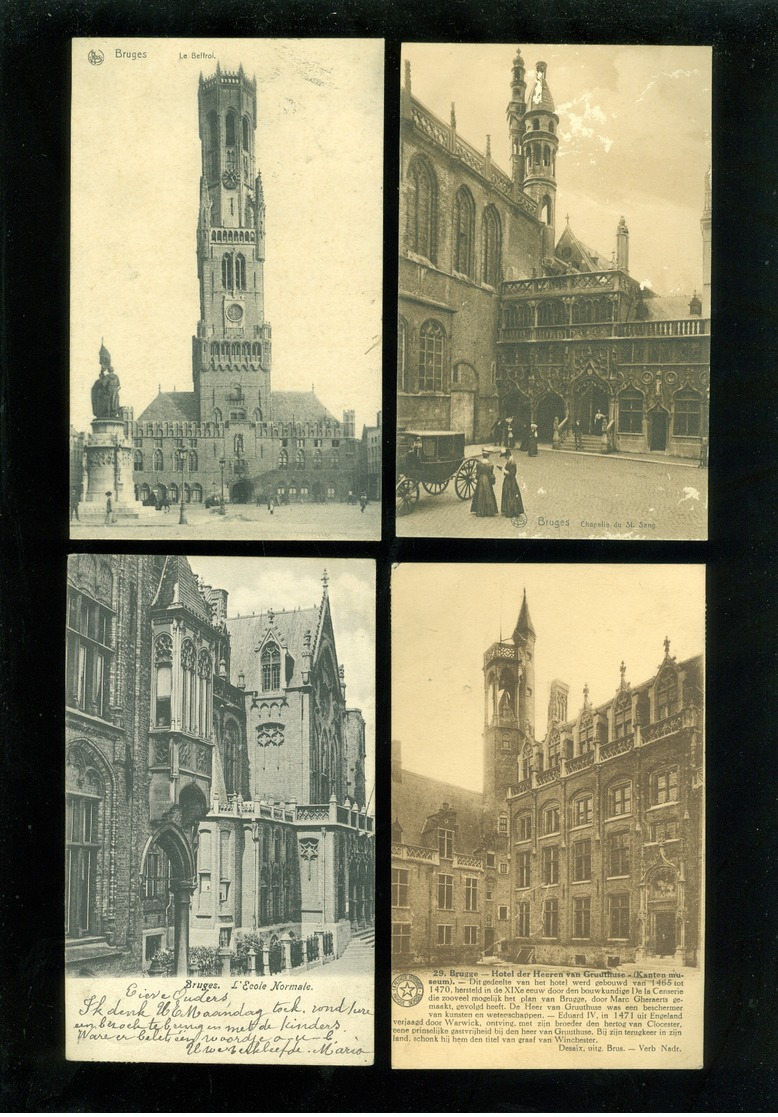 Beau lot de 60 cartes postales de Belgique  Bruges      Mooi lot van 60 postkaarten van België  Brugge - 60 scans