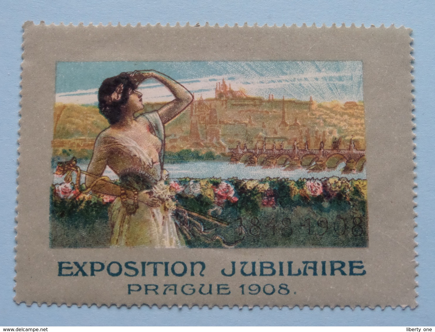 EXPOSITION JUBILAIRE PRAGUE 1908 ( Sluitzegel Timbres-Vignettes Picture Stamp Verschlussmarken ) - Cachets Généralité