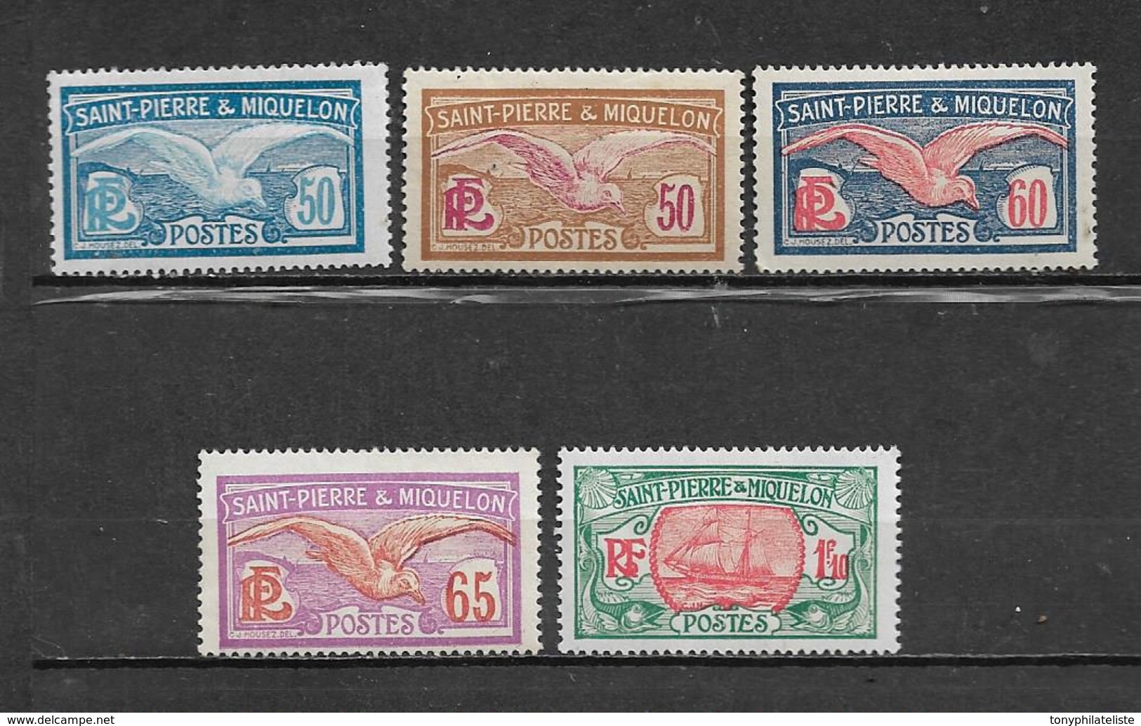 Timbres De St Pierre Et Miquelon De 1922/28 N°114 A 117A Neufs * - Neufs