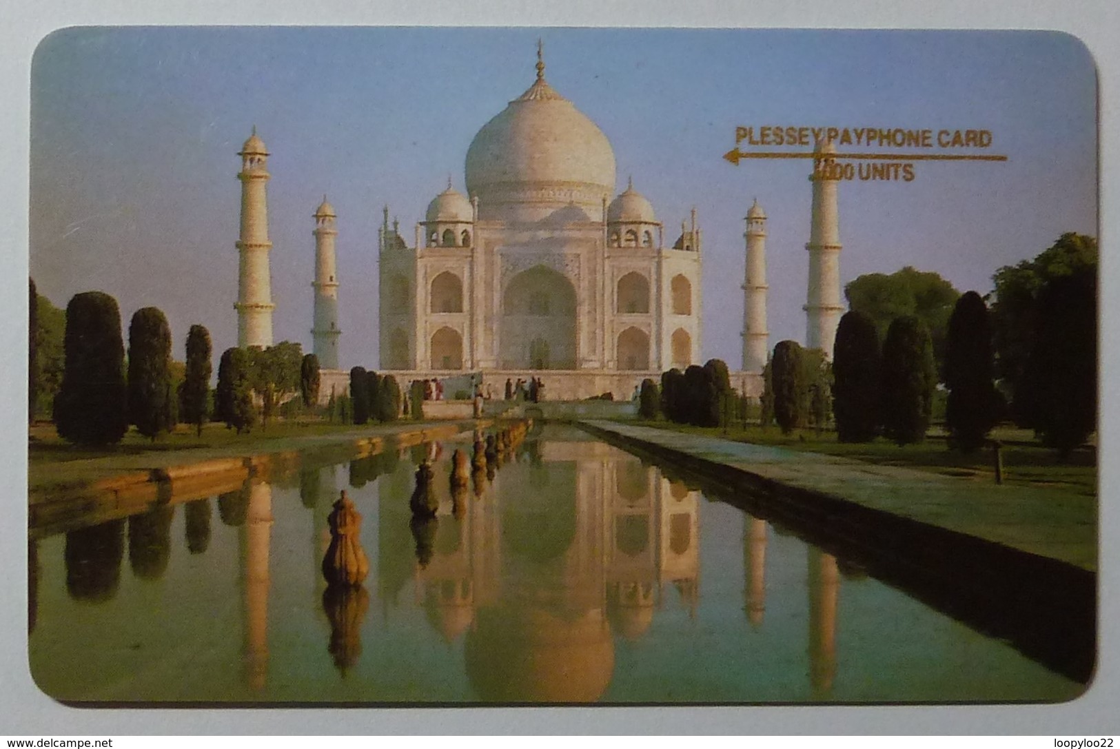 INDIA - 1st GPT DEMO - Taj Mahal - 1987 - White Back - Plessey - 1000 Units - Used - Inde