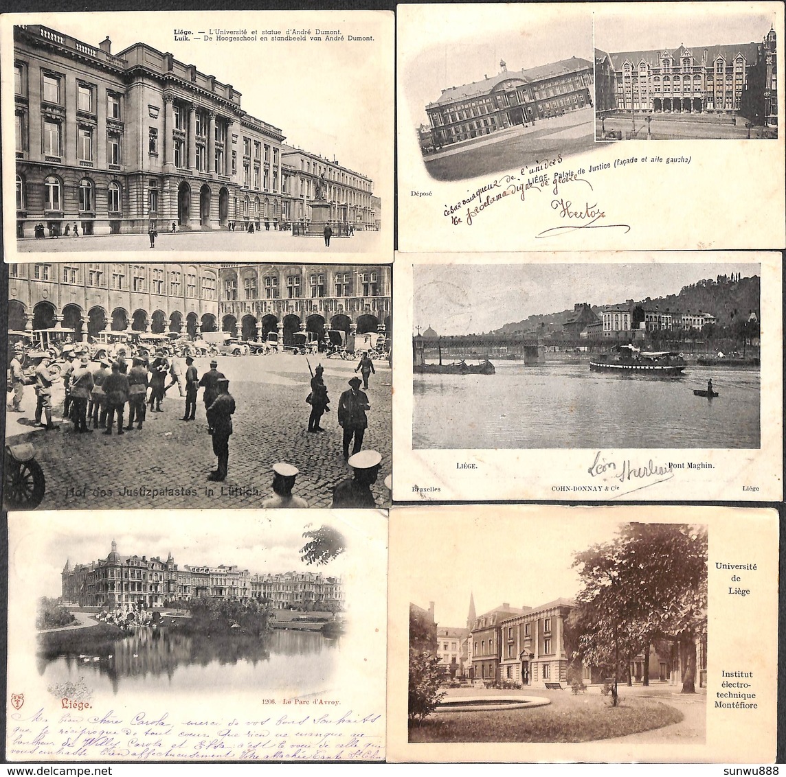 Liège - Lot 6 Cartes Diverses (moins Vues) - Liege