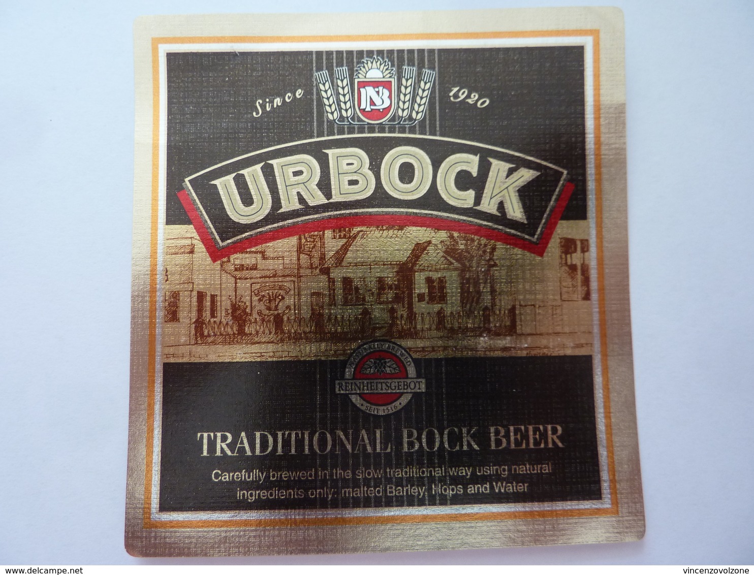 Etichetta "URBOCK" - Birra
